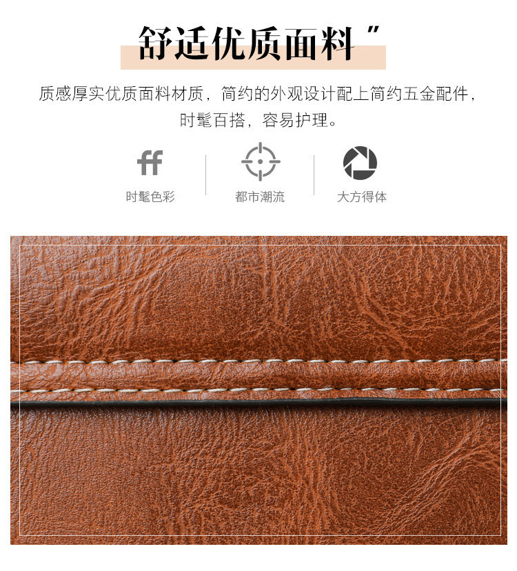 New women's crossbody bag fashion retro shoulder bag simple commuting handbag high-end feeling small square bag