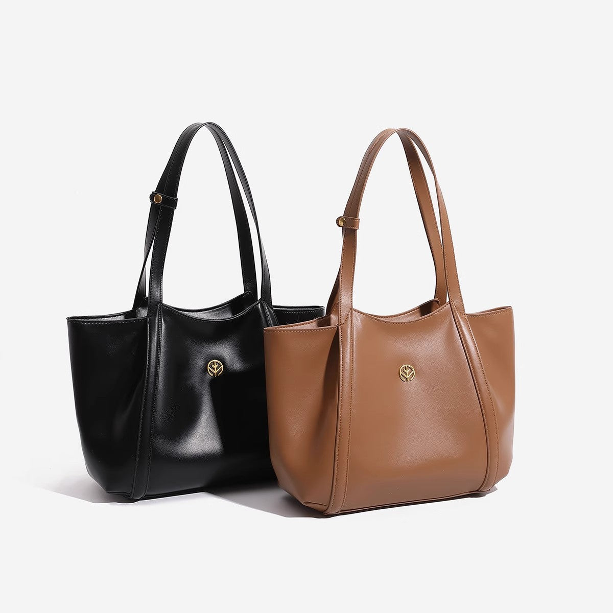 High-end 2025 new niche handbag vegetable tanned leather tote bag large capacity commuting high-end single shoulder computer